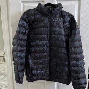 Tumi Black Camo Puffer Jacket